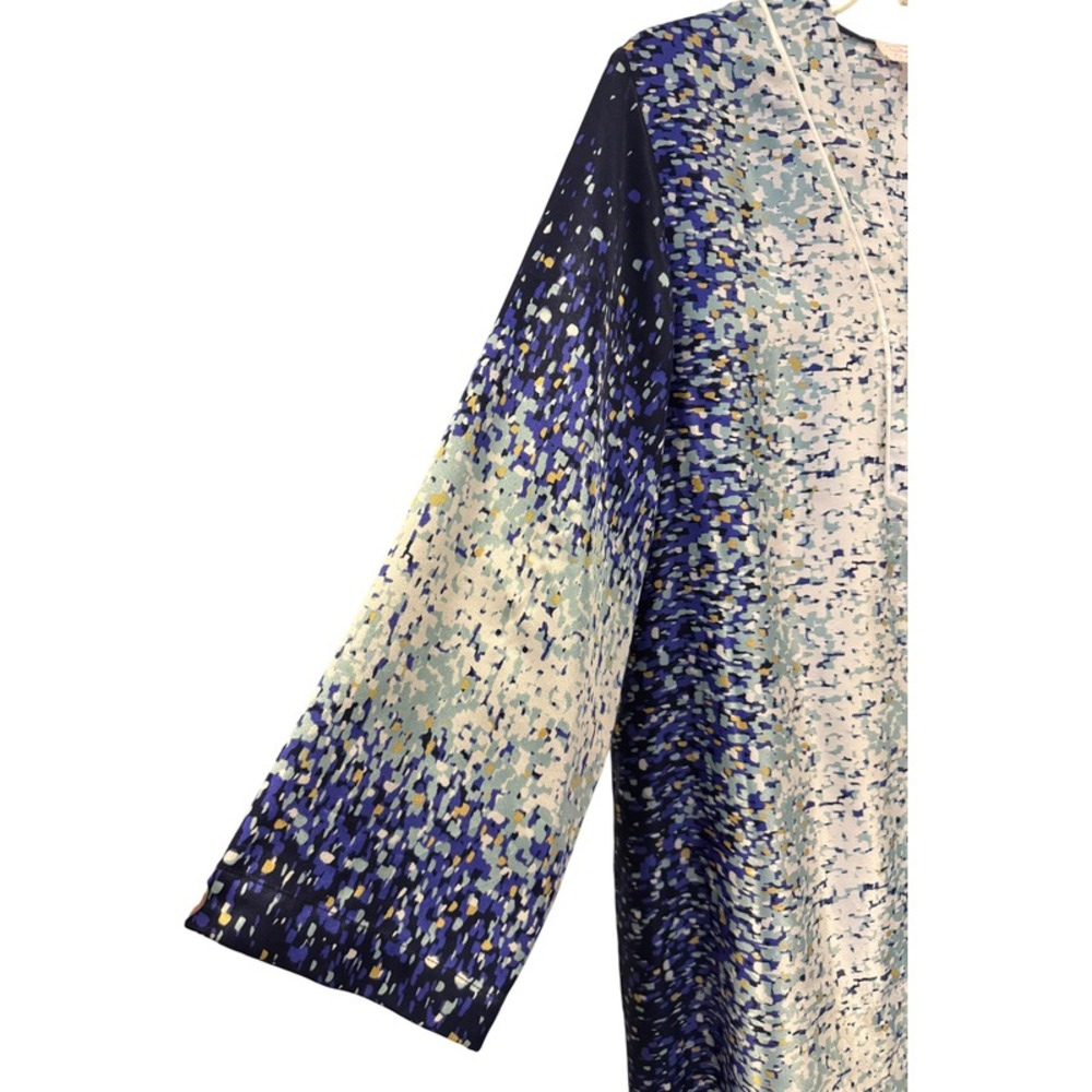Vintage Oscar de la Renta Pink Label Maxi‎ Dress XL Polyester Long Sleeves Print - Picture 7 of 7